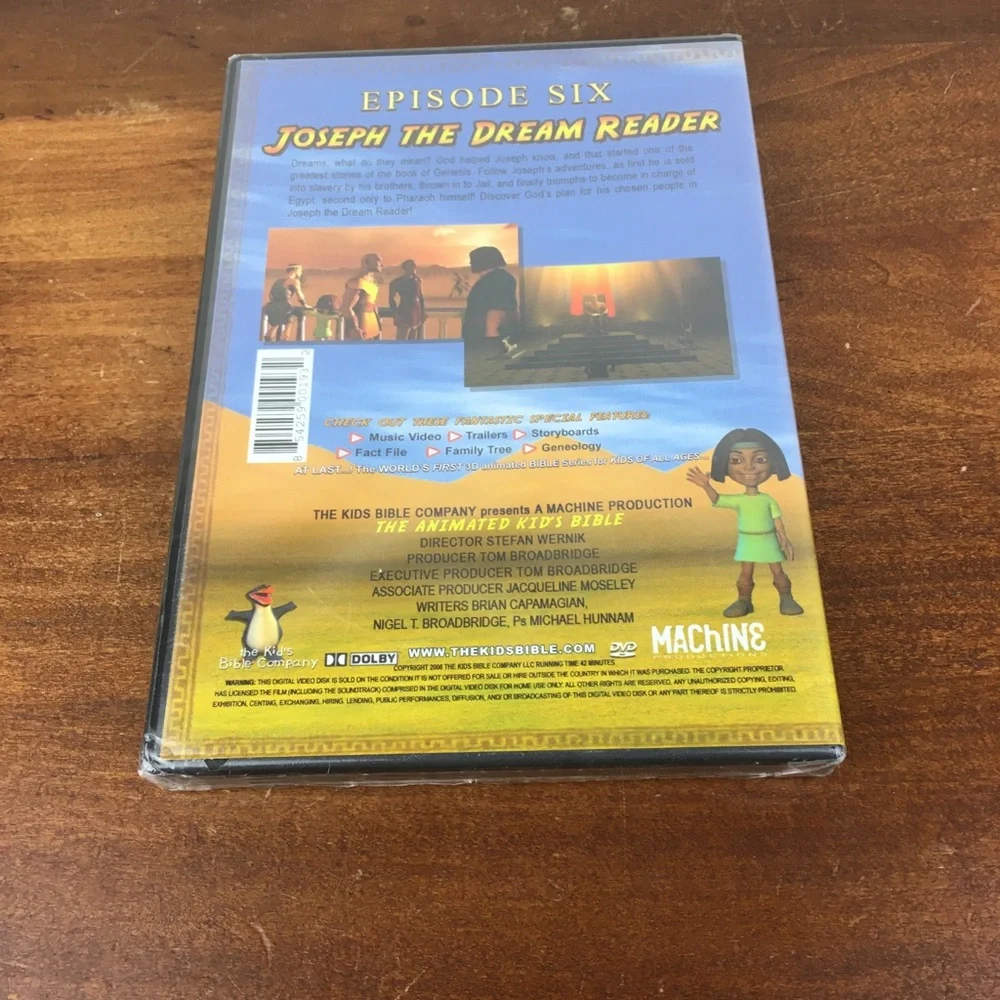 The Animated Kids Bible Episode 6 Joseph Dream Reader DVD The Kids Bible New